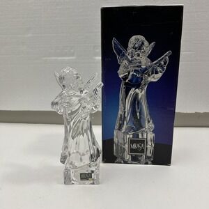 MIKASA CRYSTAL‎ HERALD COLLECTION ANGELIC HARP FIGURINE 7.5"H SKU 1236